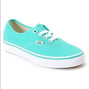 Vans Authentic Pool Green & White Shoes